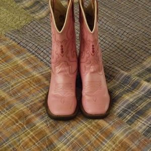 Old West pink cowgirl boots